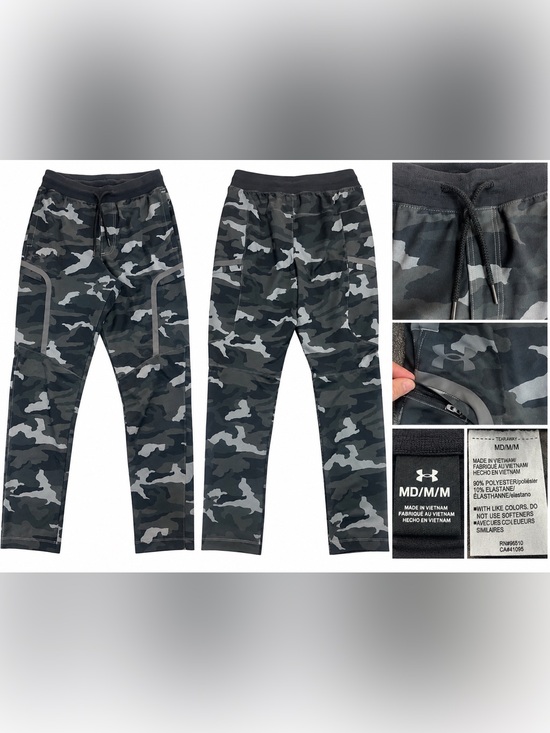 Under Armour Other - Under Armour Men's Black & Gray Camo Joggers